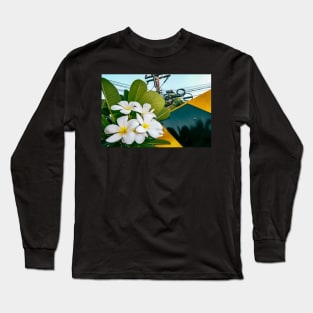 Flowers next to power pole Long Sleeve T-Shirt